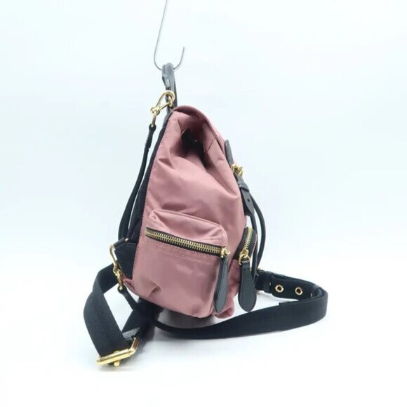 100% Authentic Burberry Rucksack Pink Nylon Backpack 747-08424 - Picture 4 of 12